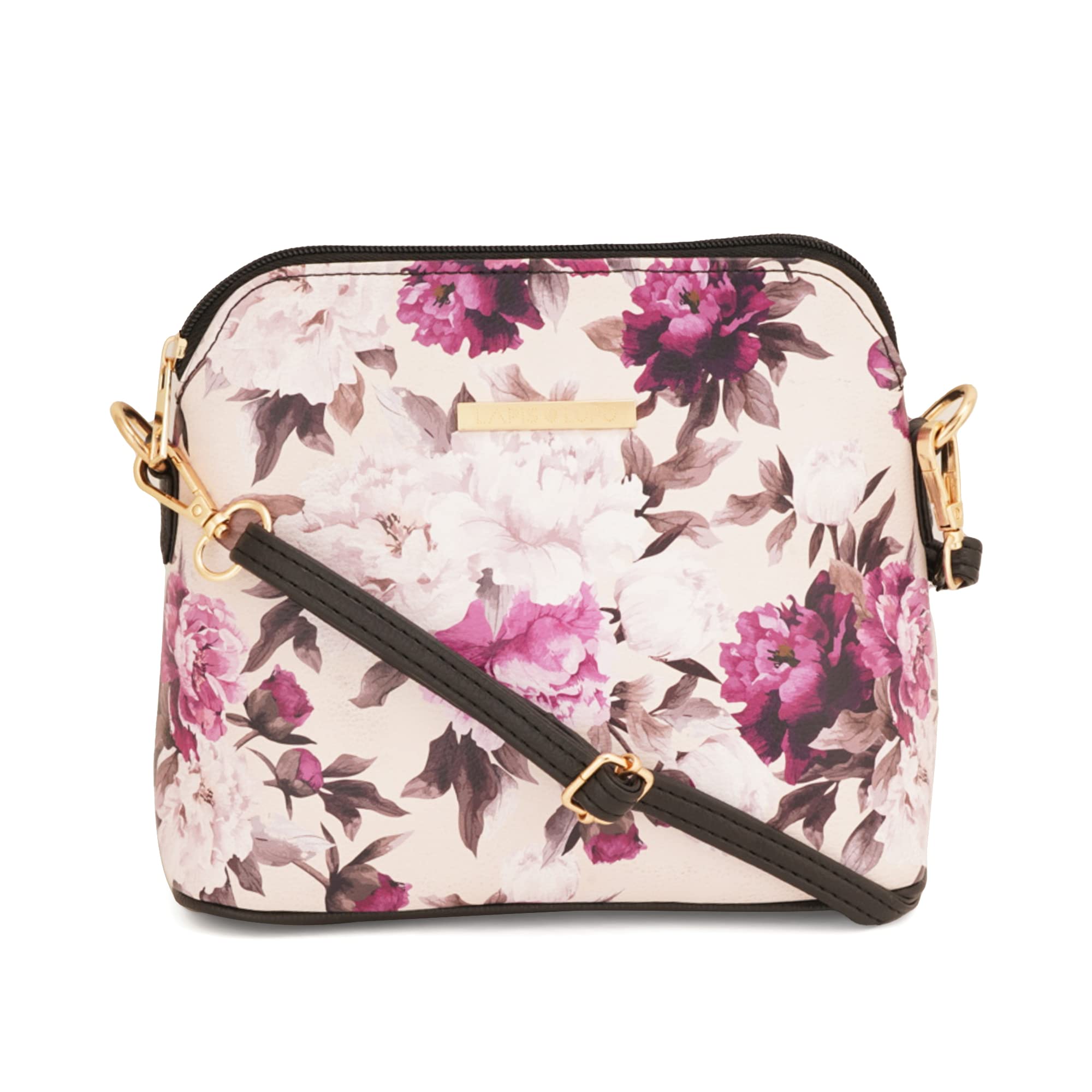 LAPIS O LUPO Women Flower Sling Bag (LLSL00105BK10 Black) (B0BP8DXNH1) Amazon Price History, Amazon Price Tracker