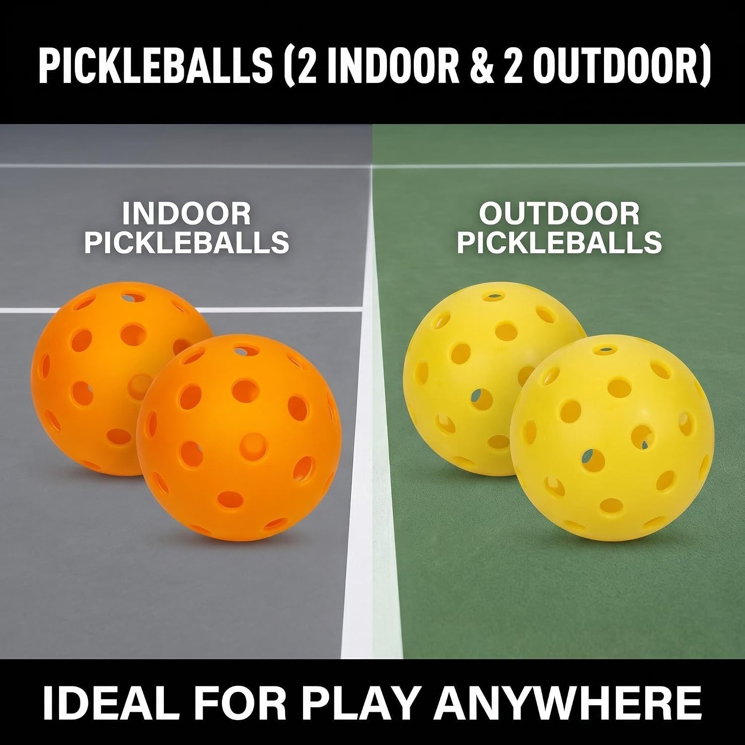 Pickleball Paddle Set of 2 T700 Carbon Fiber – Textured Surface Rackets for Spin & Control, Includes 4 Pickleballs & Bag, Durable Lightweight Pickleball Kit