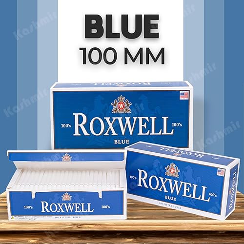 Vista 36 de Roxwell - Tubos para cigarrillos de tamaño 100, 1000 unidades, 5 cajas de 200 tubos, filtros blancos de extracción suave, tubos preenrollados