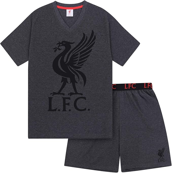 Liverpool Fc Herren Schlafanzug Shorty Offizielles Merchandise Geschenk Fur Fussballfans Amazon De Sport Freizeit