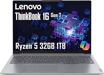 Amazon.com: Lenovo ThinkBook 16 Gen 7 Business Laptop (16