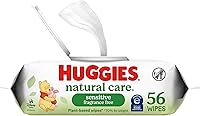Huggies Natural Care Sensitive Baby Wipes Unscented Hypoallergenic 99% Purified Water 56 Ct Flip-Top