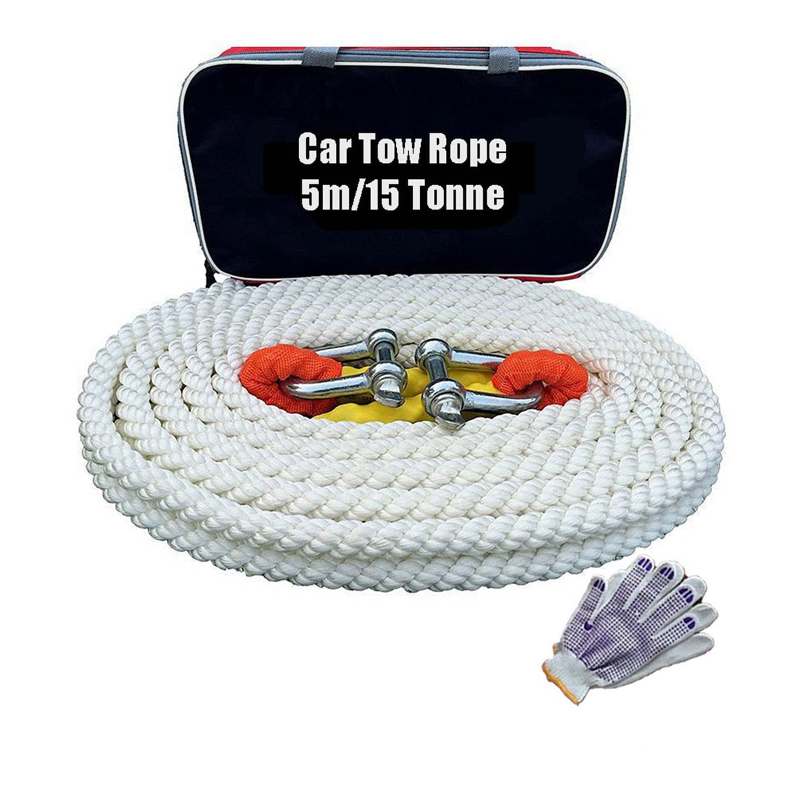Corde de remorquage 15T pour sortir un camion ou 4x4 en panne