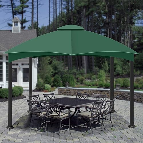 Miniatura 6 de Flexzion Cubierta de repuesto para toldo de 10 x 12 pulgadas, cubierta para glorieta Lowe's Home Depot Allen y Roth, cubierta UV UPF 50+ para