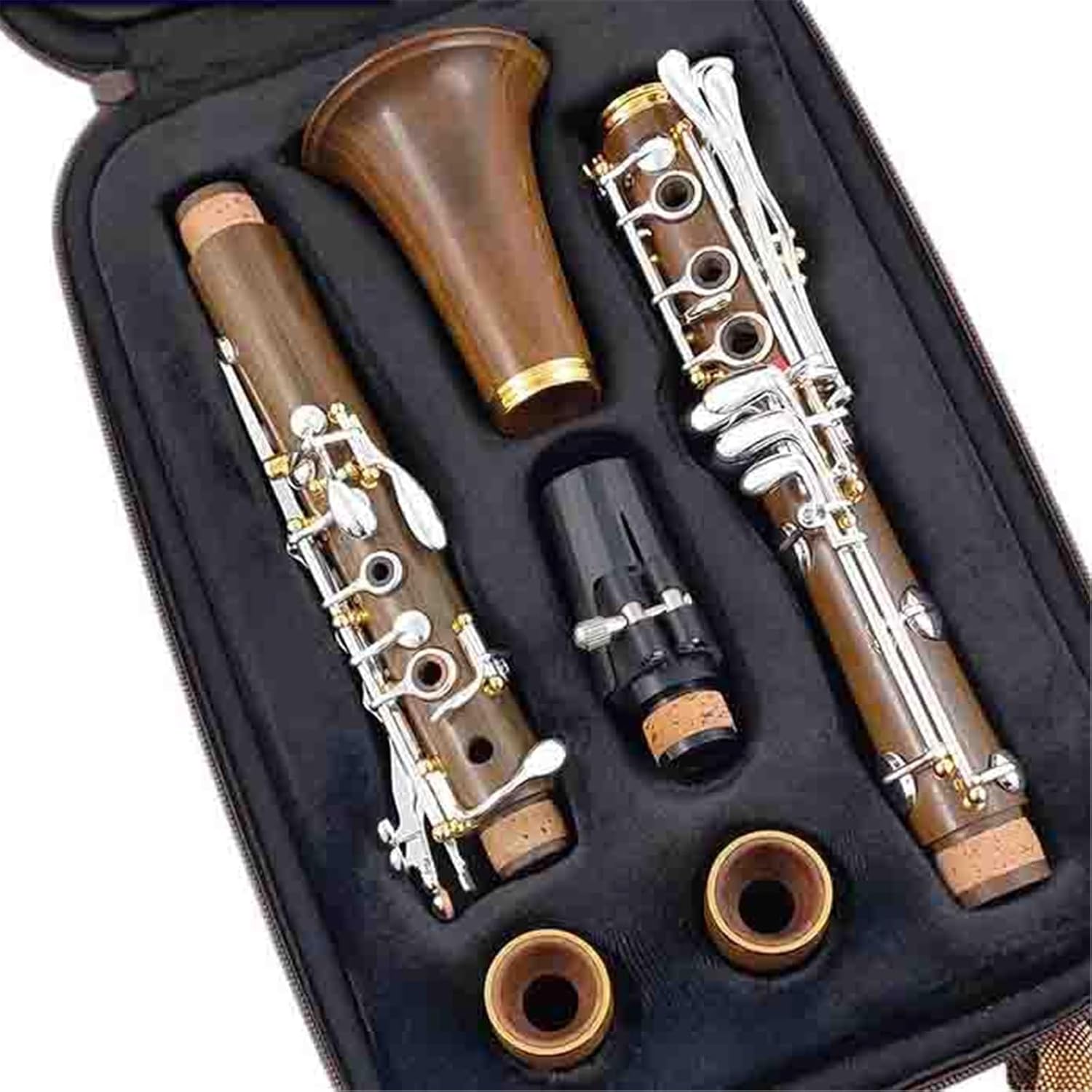 楽器 クラリネット Bフラット 17キー 黒檀 ニッケルメッキクラリネット