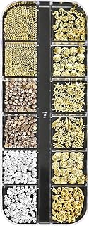 Nageldekorationer, 3D-paljetter dekorativt nagelset | Långvarig glänsande manikyr för bröllop, fest, resor
