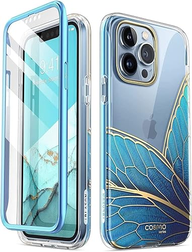 i-Blason Cosmo para iPhone 13 Pro Max Protector de pantalla incorporado Protección de grado militar Funda protectora elegante y delgada de cuerpo