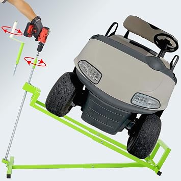 Heavy-Duty Lawn Mower Lift - 800 Lbs Capacity, Universal Fit, Easy Lift for Riding Mowers, Tractors | Adjustable 45 Tilt, Maintenance and Cleaning Aid