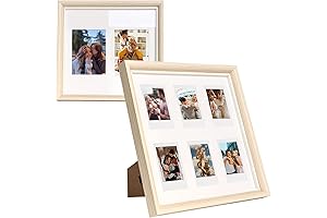 CAIYOULE Instax Collage Frame - Wooden 2x3 Photo Display