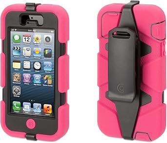 Griffin Survivor All-Terrain Rugged Case for iPhone 5/5S, iPhone SE, Pink/Black