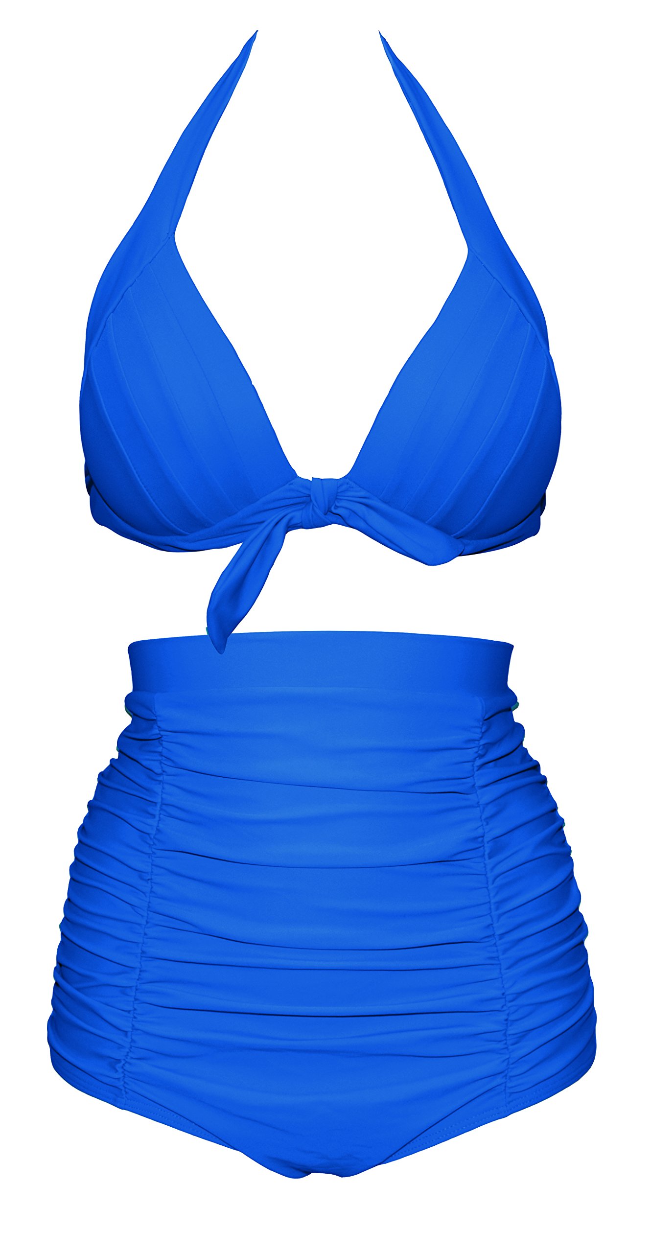 Angerella Women Vintage High Waisted Bikinis Swimsuits (SST016-B3-4XL)