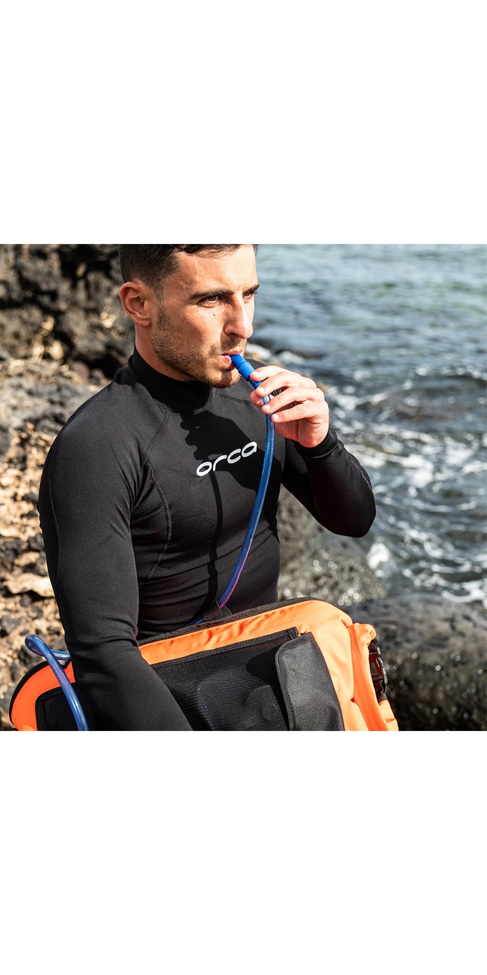 Orca Traje de neopreno de manga larga para hombre - Negro