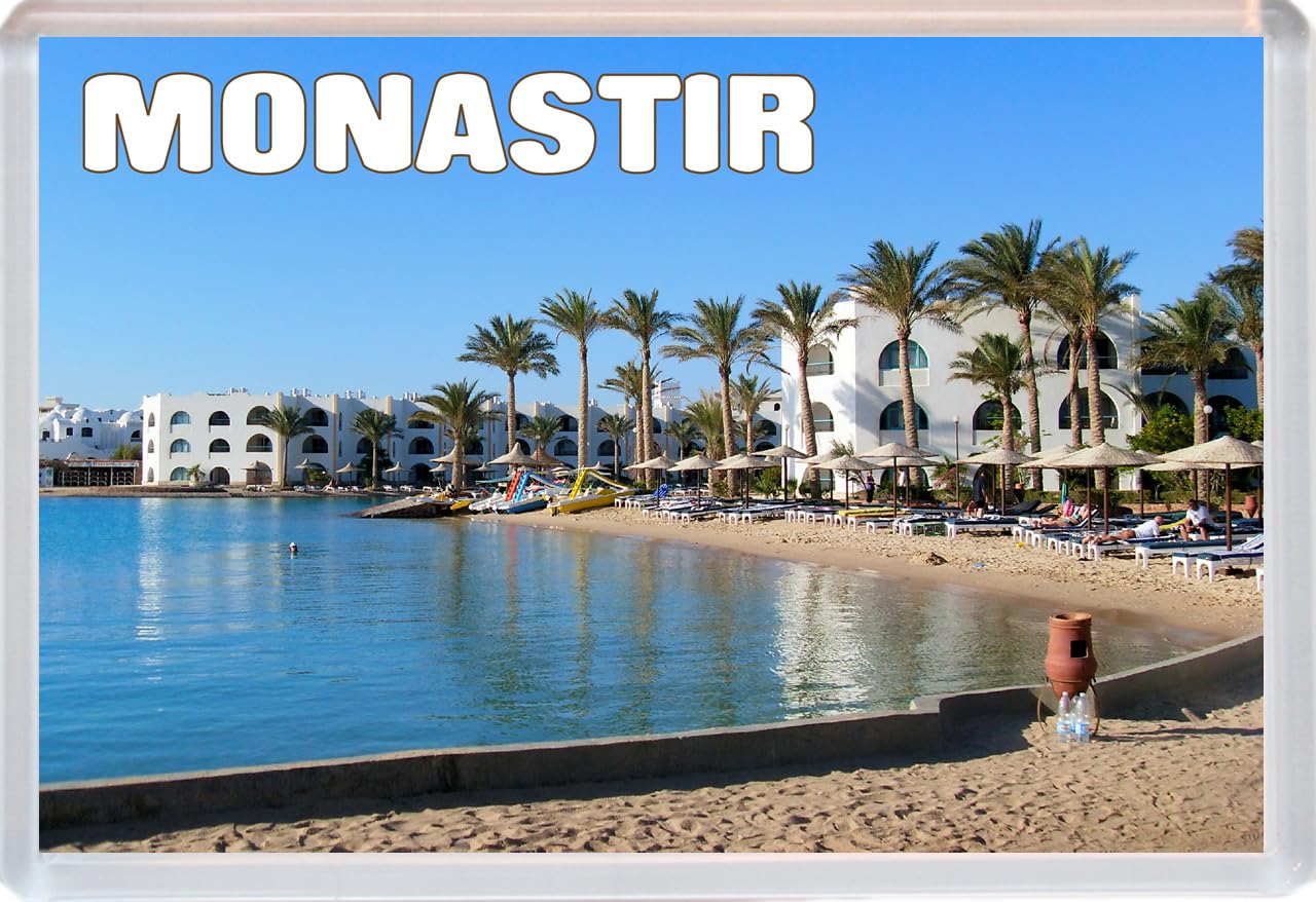 Baked Bean Store Multicolor Monastir - Tunisia - Jumbo Fridge Magnet 96 X 67Mm Bbsfhm1691