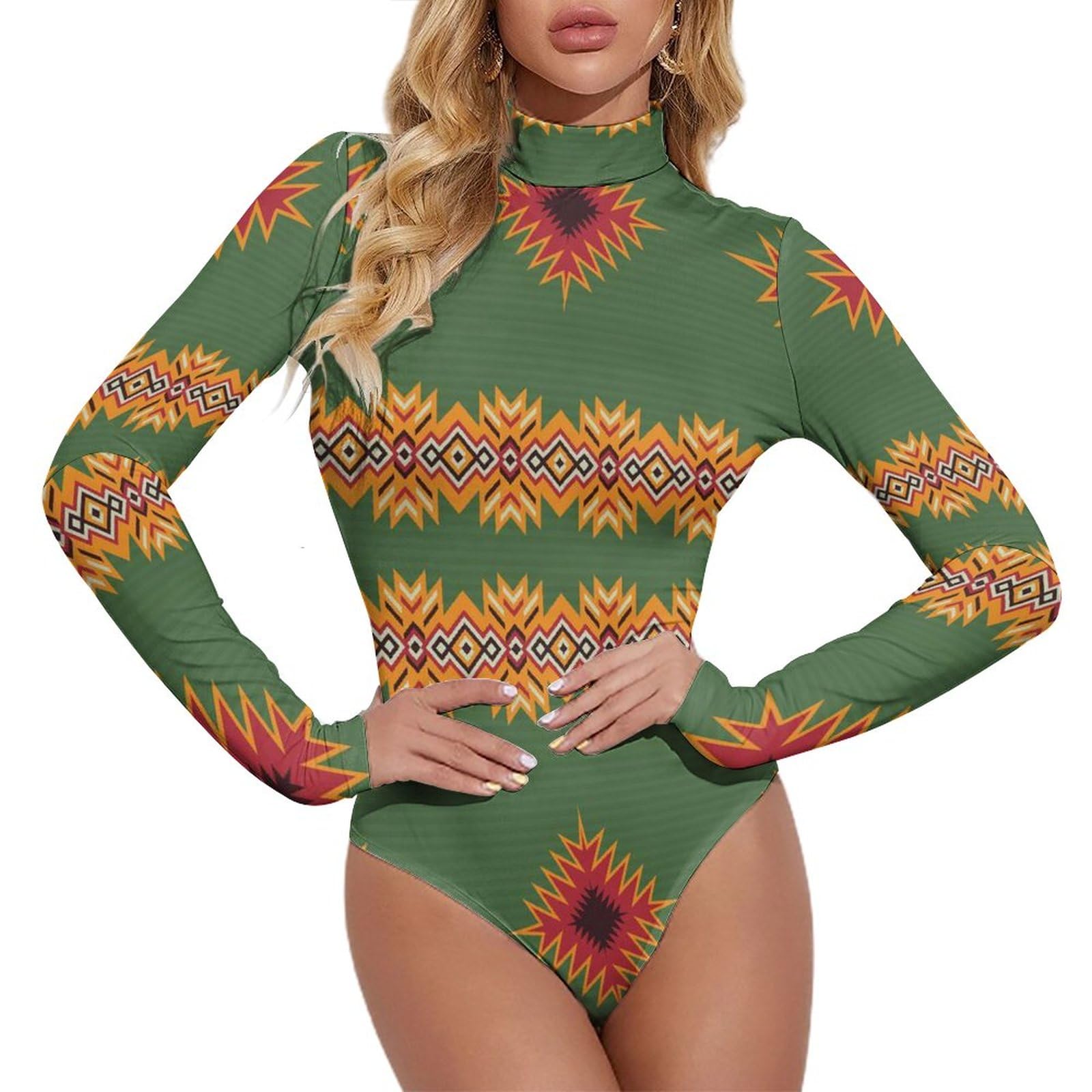 Amazon.co.jp: Aztec Tribal Art Print レディース セクシー ボディ 