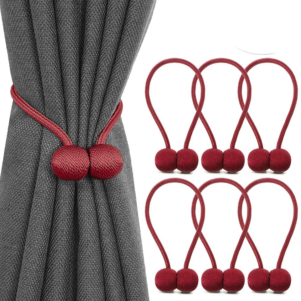 Hebillas para soporte de cortina rústicas accesorios de salón modernos 6 piezas