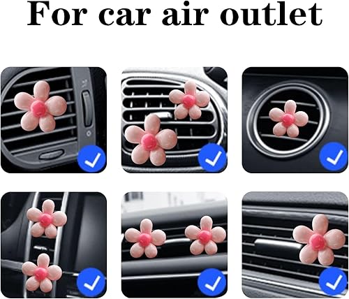 Miniatura 4 de Lindos clips de ventilación de coche Daisy (4 piezas)