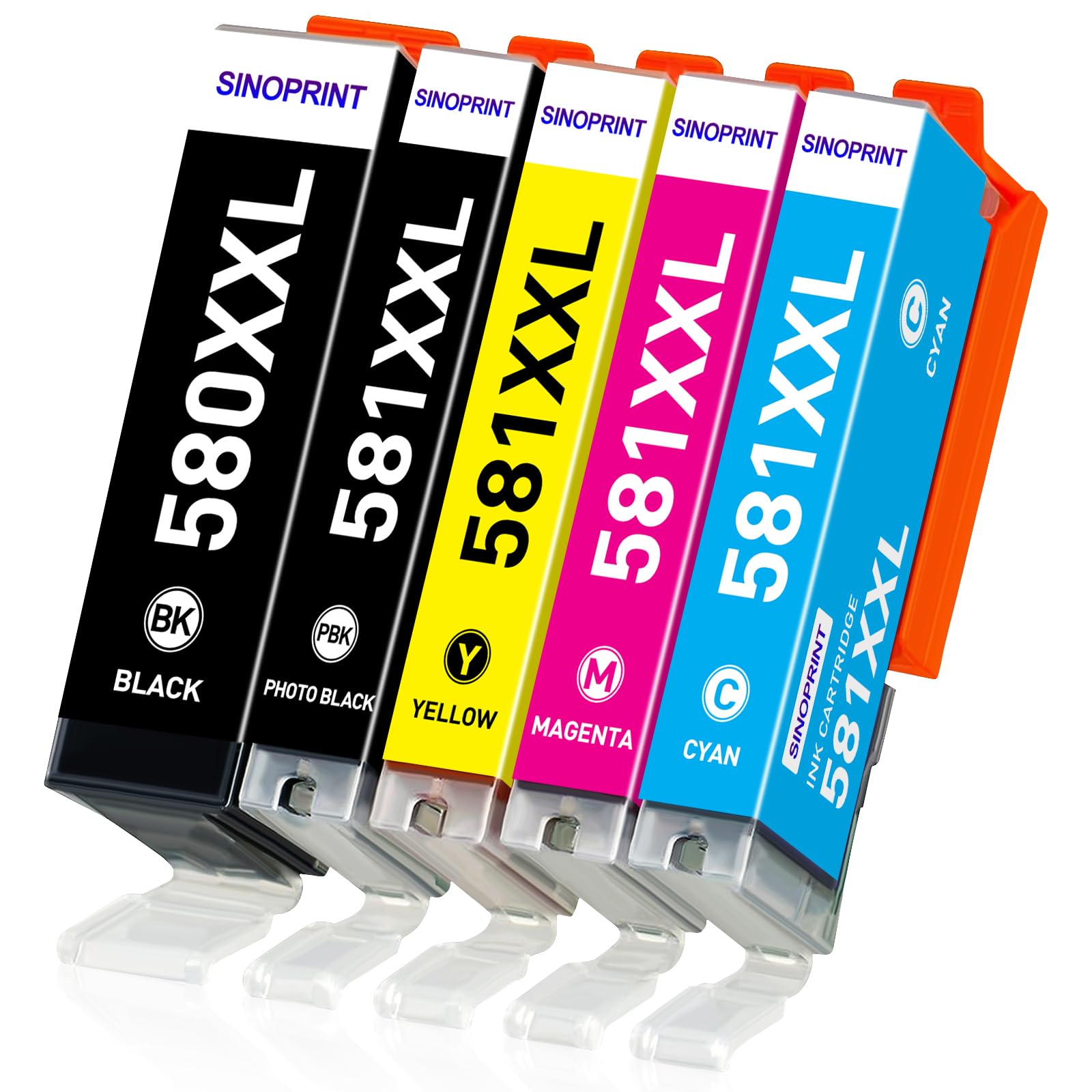 Cartucce Compatibili Per Canon Pixma TS8150, TS8151, TS8152, TS9150, TS9155 (Confezione XL - Nero, Nero Pigmentato, Ciano, Giallo, Magenta) - 3