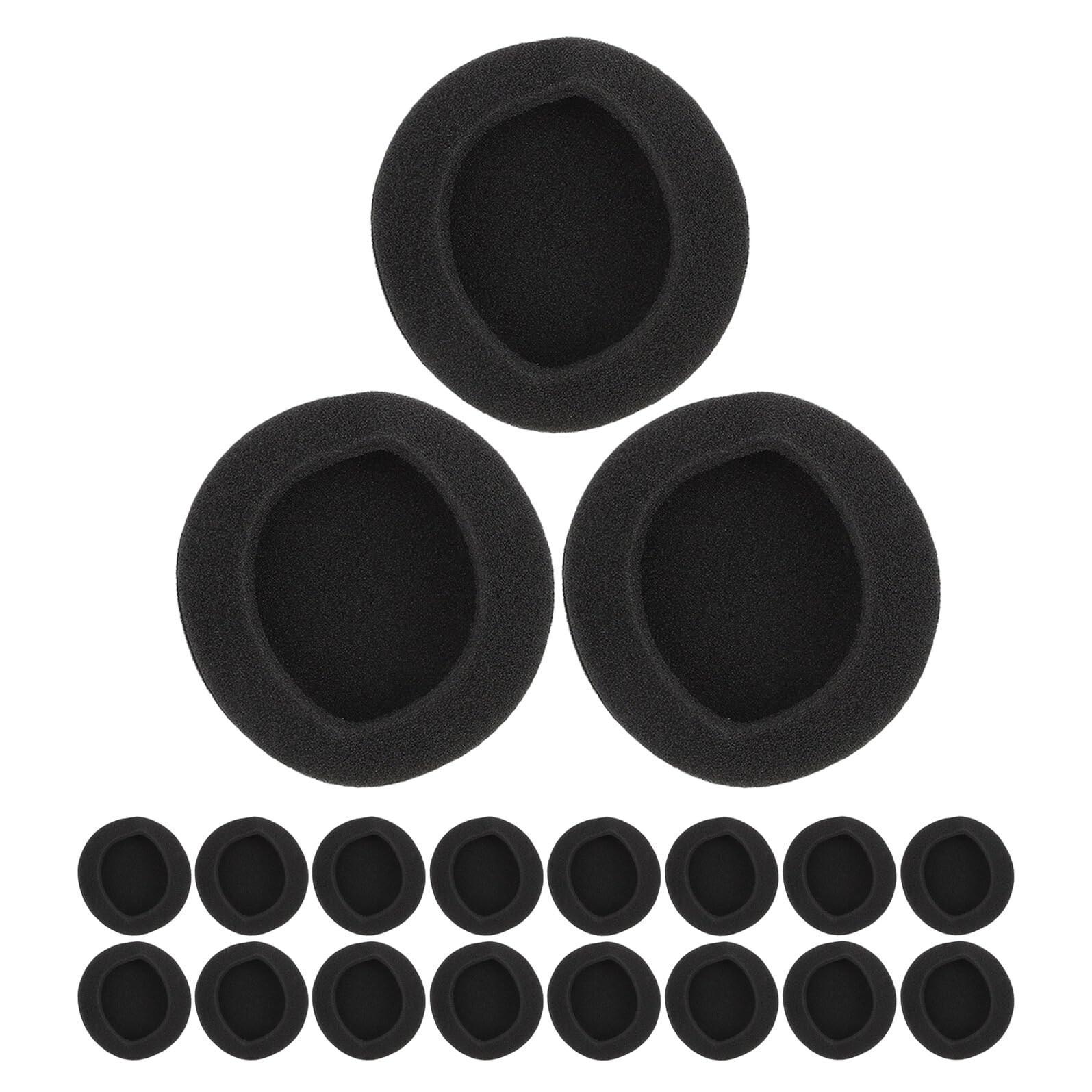 Hemobllo 24pièces Coussinets de Rechange Mousse Compatibles Plupart des Casques pour Confort Écoute Meilleure Isolation Phonique