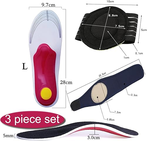 Miniatura 4 de Plantillas para dolor de arco para fascitis plantar, plantillas de soporte de pie de arco alto, inserciones de zapatos para mujeres y hombres,