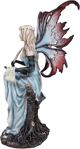 Miniatura 3 de Ebros Gift Fantasía Poder y Magia Rubia Hada Escriba Reina y Dragón Incubador Rojo Escribir Sobre Dragones Cuentos Pergamino con pluma Figura Figura
