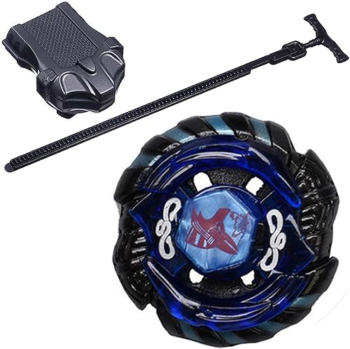 Miniatura 1 de Battling Top Toys - Bay Burst Stater Spinning Top Booster Blue Mercury Anubius 85XF Bey Battle Metal Fusion con juego de lanzador LL2 negro (azul
