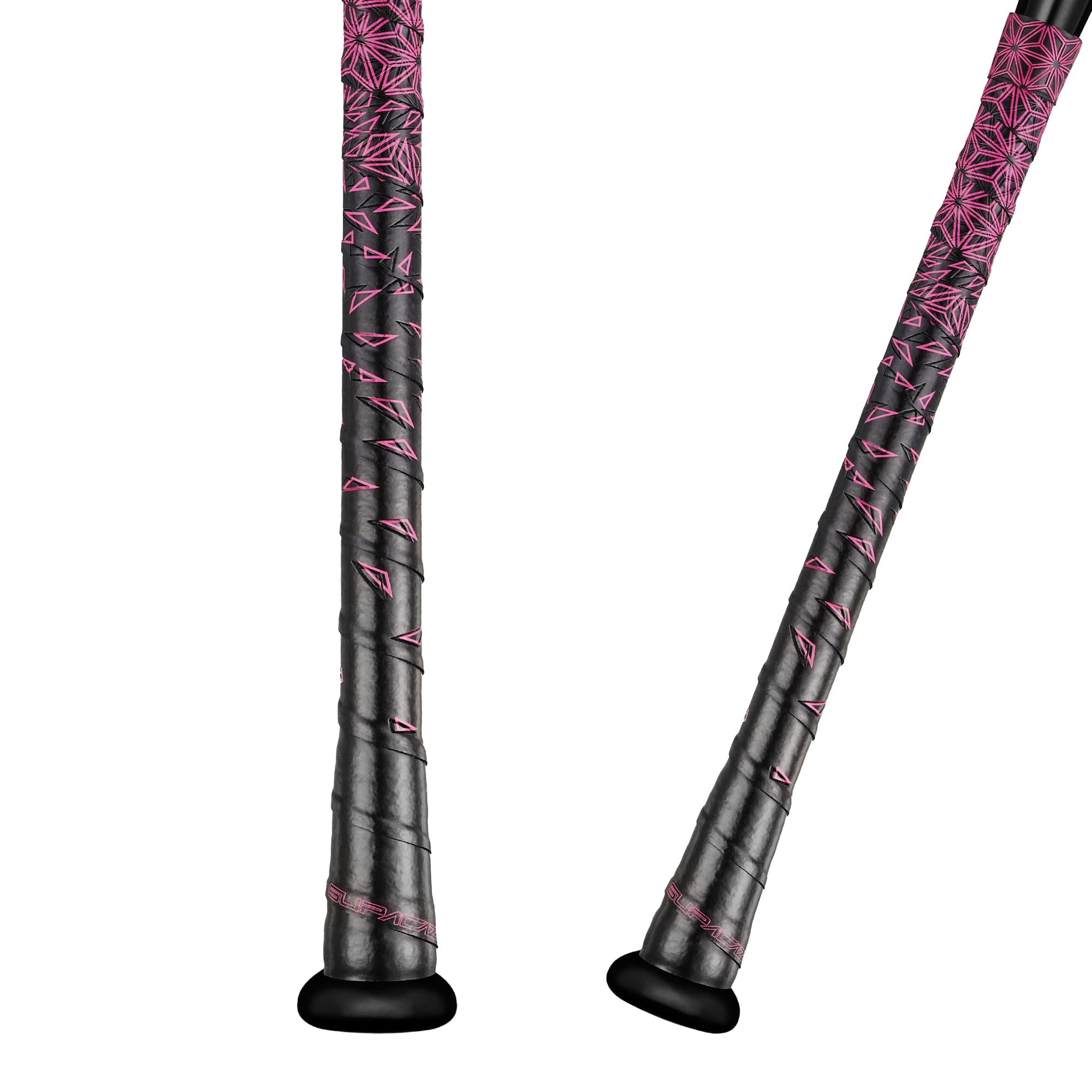 Supacaz Super Sticky Kush Star Fade Neon Pink Baseball Bat Tape - Softball Bat Wrap - High Performance Pro Big League Bat Grip - 1.1mm | Supacaz
