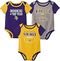 Vista 1 de Outerstuff NFL - Conjunto de 3 piezas para recién nacidos, novato, mameluco