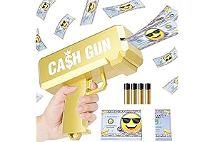 Money Gun Make It Rain Toy Handheld Cash Cannon Thrower