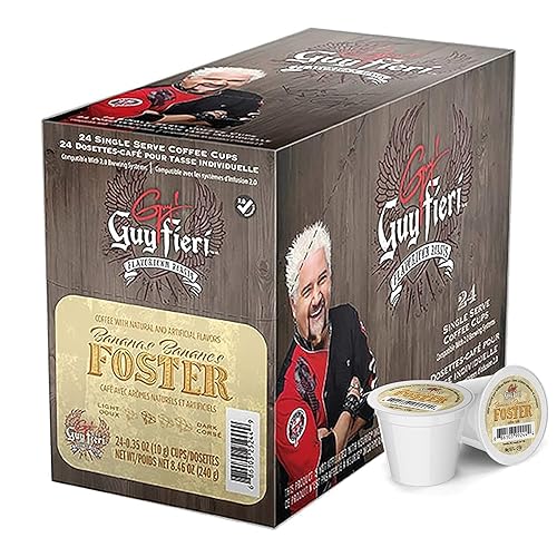 Vista 8 de Guy Fieri Flavortown Roasts Cápsulas de café, tostado de la costa oeste, café tostado oscuro atrevido, tazas de café de una sola porción