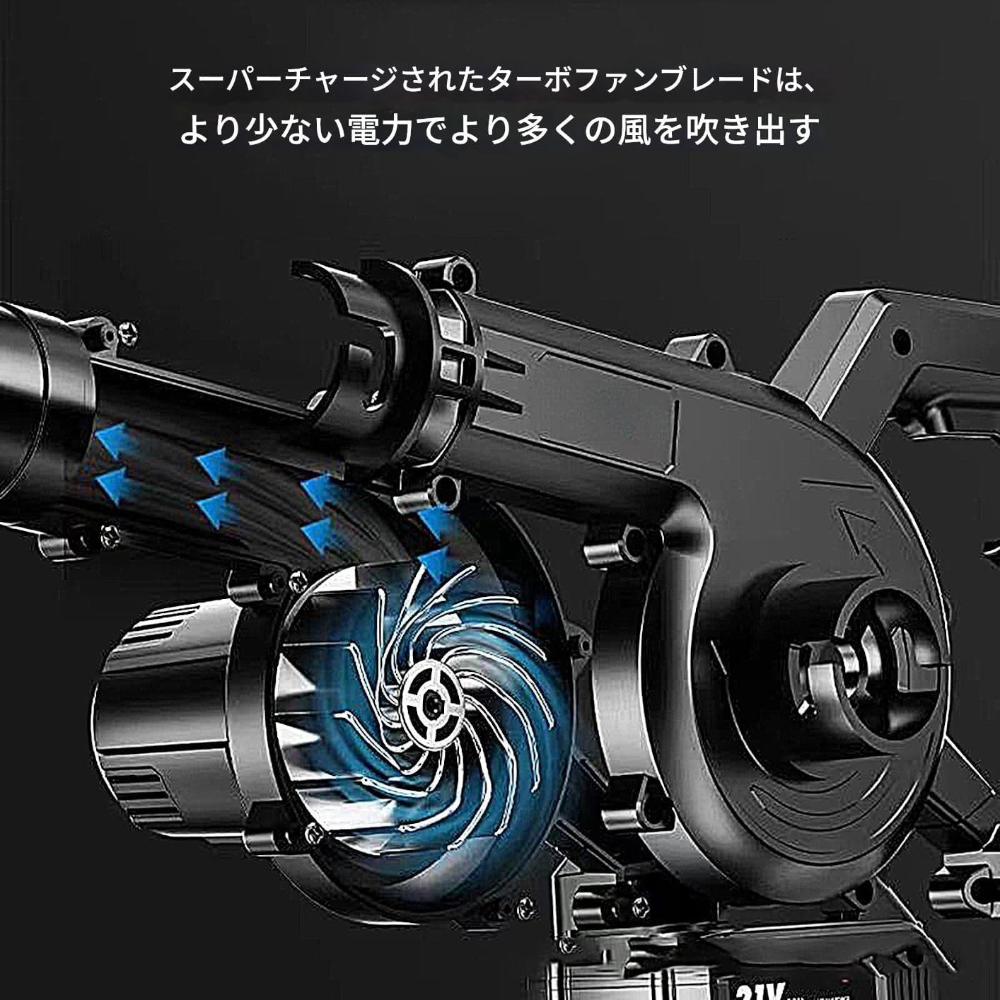 コードレス リーフブロワー,充電式 携帯用 ダスター - 手持ち式リーフブロワー エアダスター 芝生用 - 庭、パティオ、ポーチ、屋