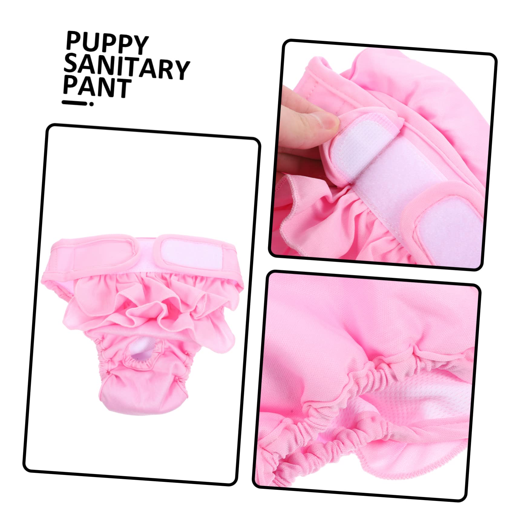 BESPORTBLE 5piezas Pañal Sanitario Reutilizable para Bragas Ajustables para Machos y Hembras Material Transpirable Previene Filtraciones y Mantiene El
