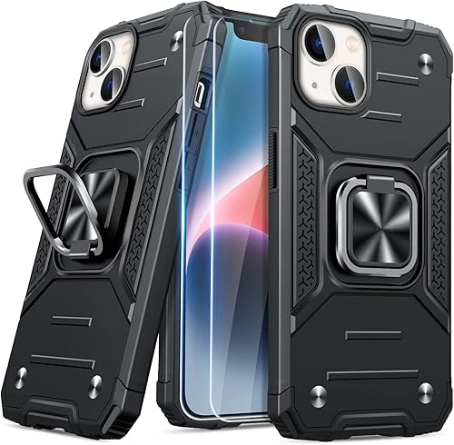 Miniatura 90 de JAME Funda para iPhone 12 Pro Max con protectores de pantalla, 2 unidades, protección contra caídas de grado militar, fundas protectoras