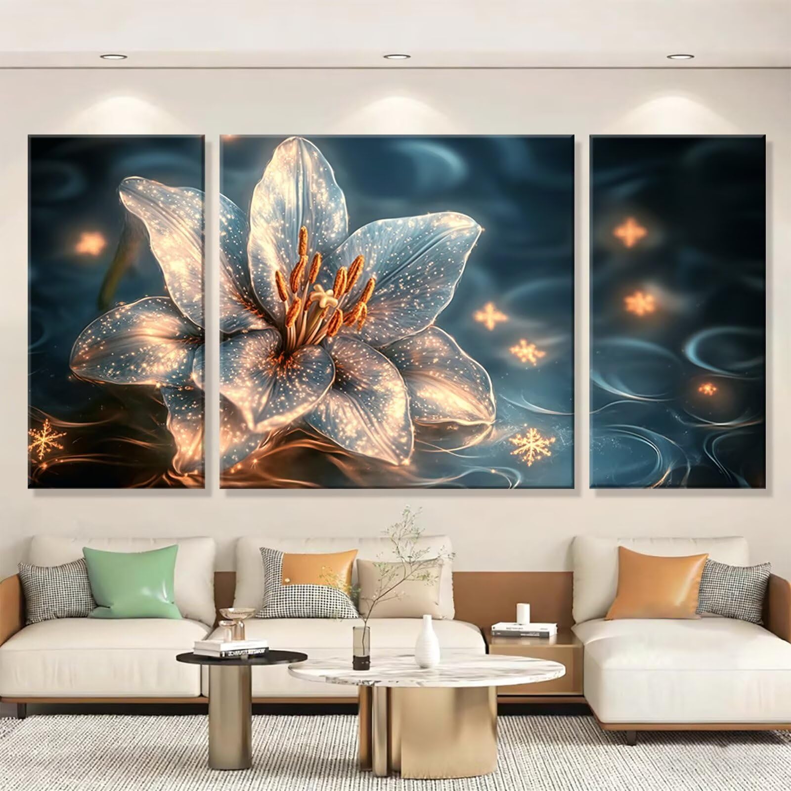3 Pezzi Dipingere con i Numeri adulti, Paint by Numbers Pianta Fiori(4), Kit Lavoretti Creativi, Kit di Pittura Acrilica Fai-da-Te, con Pennello, Decorazioni Casa 70x140cm (Senza Cornice) y1s-650