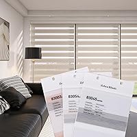 Vista 34 de ACMEART Persianas Cebra Motorizadas con Control Remoto, Control por APP y Funciona con Alexa/Google/Matter, Persianas de Ventana 100% Opacas