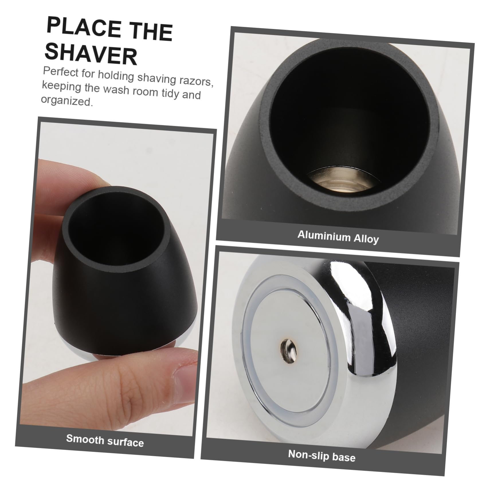 Didiseaon 10pcs Shaving Brush Stand Razor Stand Double Function Holder for Men Shaver Rustproof and Sturdy Construction