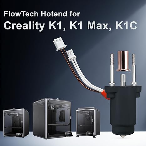 Microswiss FlowTech Hotend Upgrade for Creality K1 / K1 Max / K1C and FlowTech Nozzle Bundle