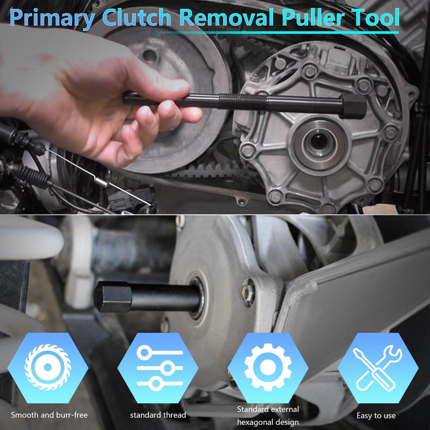 RZR Belt Changing Tool & 2870506 Primary Clutch Puller Removal Tool for RZR 170 570 800 900 XP 1000 Sportsman General Scrambler