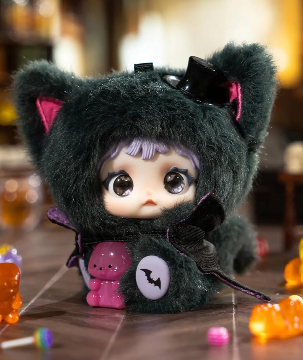 CALEMBOU Vinyl Plush Blind Box, Nommi × Heymi The Entwined Fate Series Soft Stuffed Keychain, Cute Collectible Plush Pendant for Backpack Bag Decoration, Birthday Christmas Gift, Random 1 Box