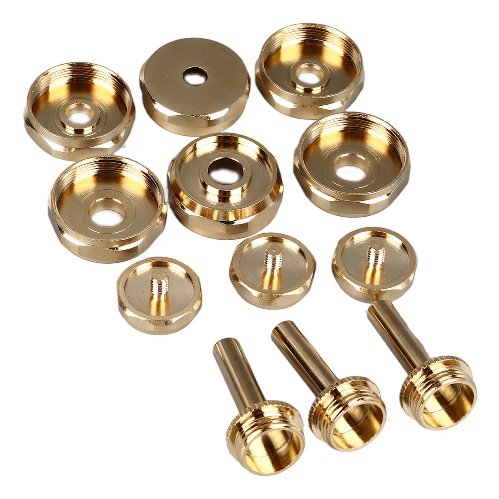 Accessori per Tromba da 12 Pezzi, Coperture Superiori e Inferiori in Metallo, Pulsanti, Bielle, Parti di Ricambio per Tromba