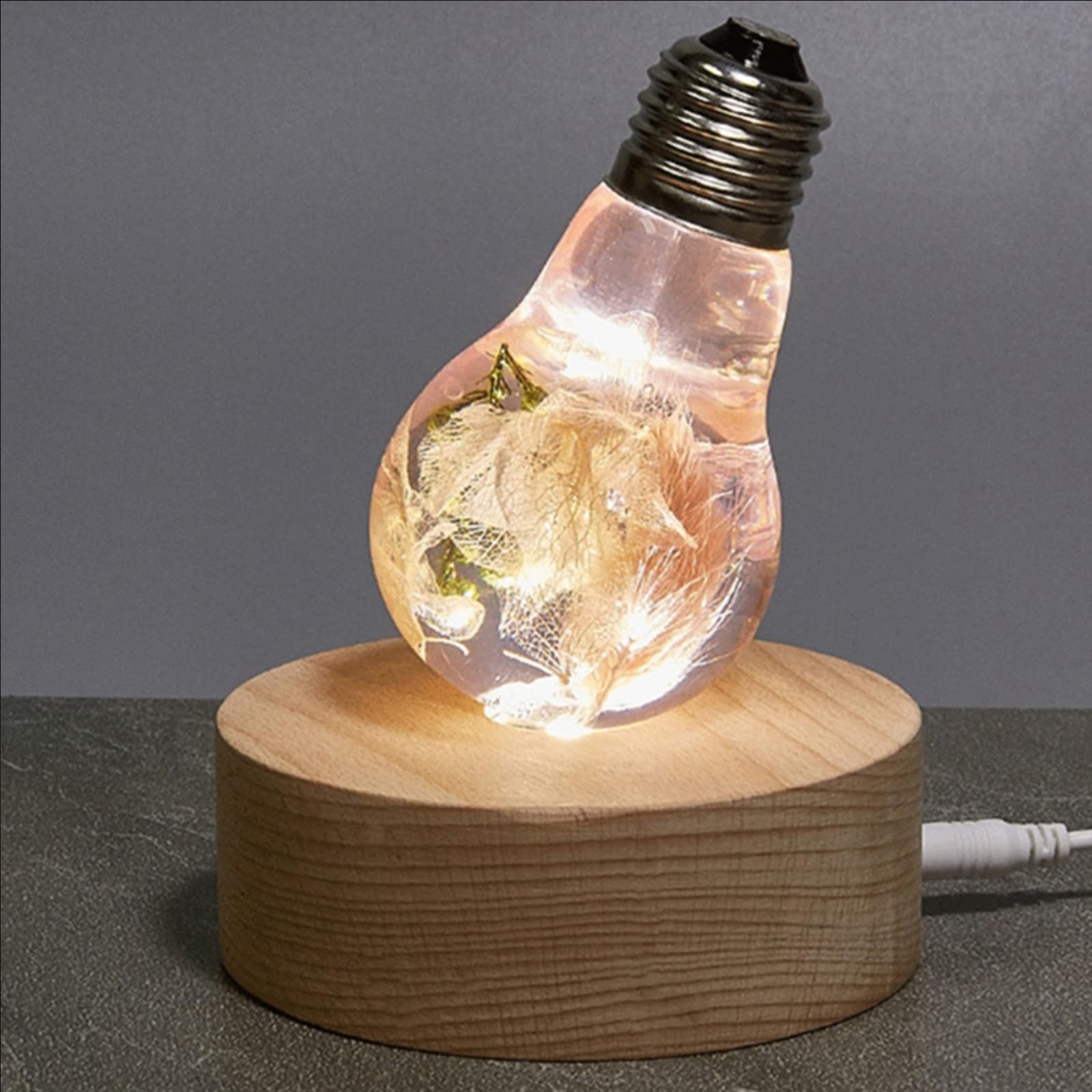 Amazon.co.jp: 木製 LED ディスプレイスタンド木製ライト台座