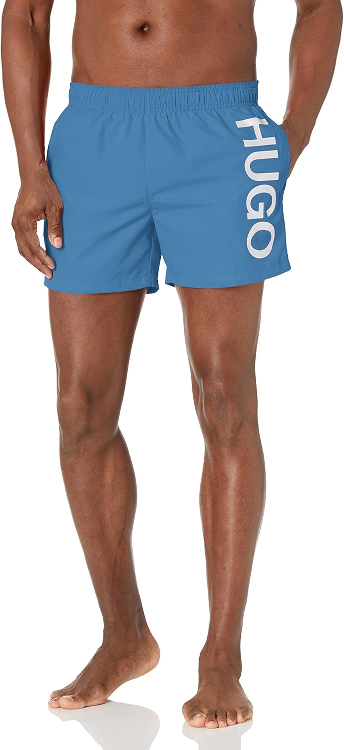 Hugo Men's Vertical Logo Swim Trunks