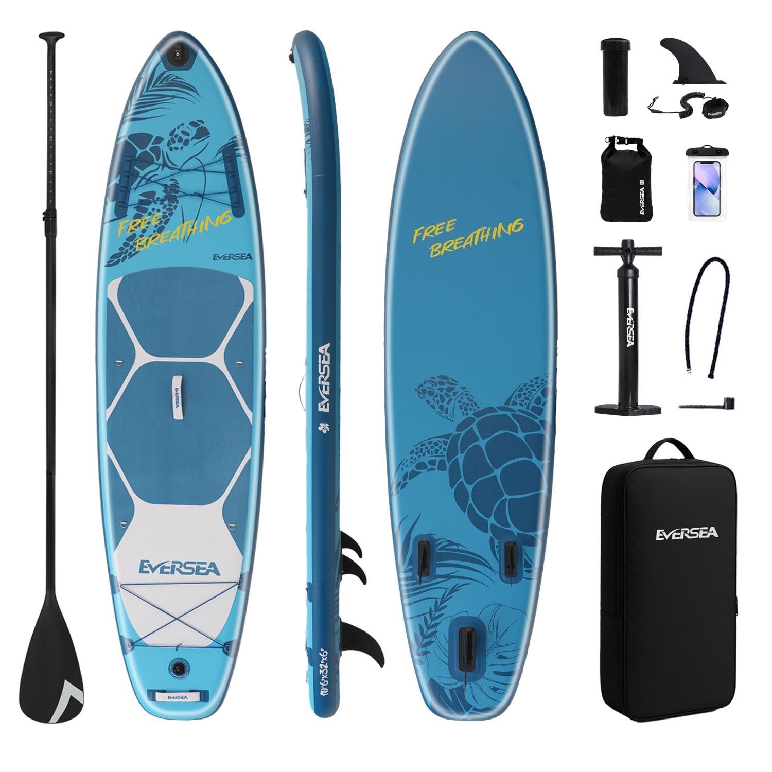 Inflatable Stand-Up Paddle Boards – Available 32"/33"/34" Widths Inflatable Paddle Board with SUP Accessories, Camera Mount, Basic All-Around SUP Board for All Skill Levels, Up to 450lbs