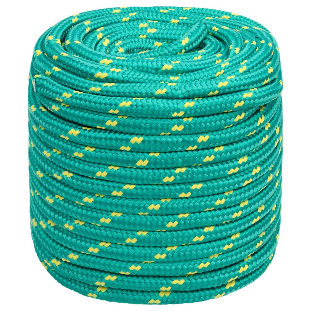 Zielona lina polipropylenowa 18 mm 50 m do łodzi