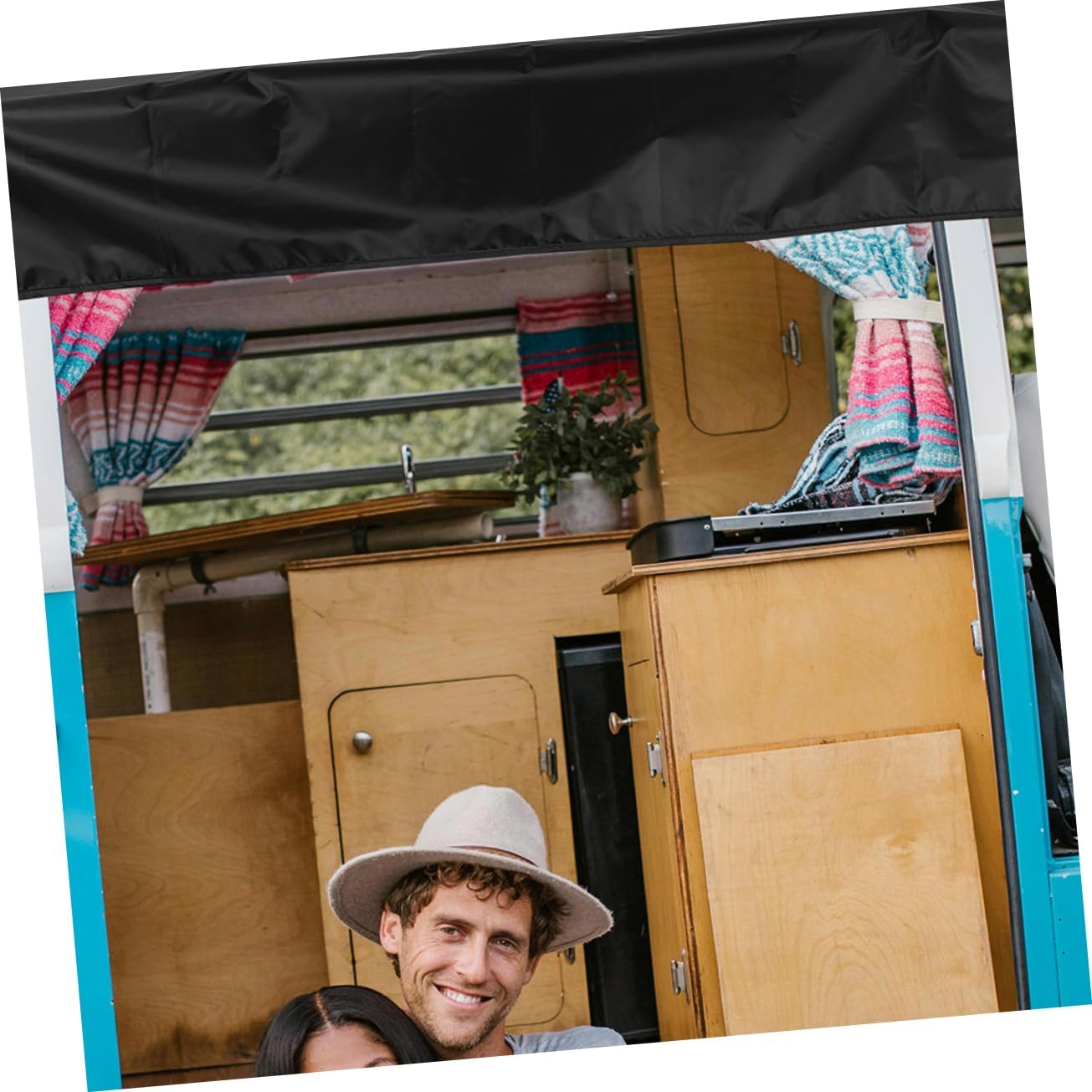 Healifty Car Awning Camping Retractable Rv Sunshade Oxford Weatherproof Protects Rvs Temporary Shelter for Outdoor Activities