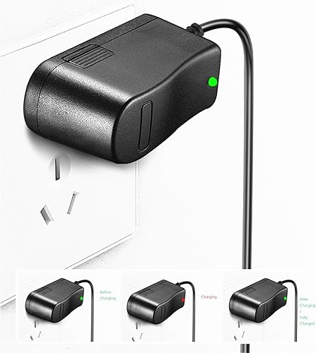 Miniatura 2 de NOYITO Adaptador de corriente de 8.4V 1A Cargador de batería de iones de litio con indicador LED 5.5 x 2.5 Interfaz de 0.083 in Adecuado para