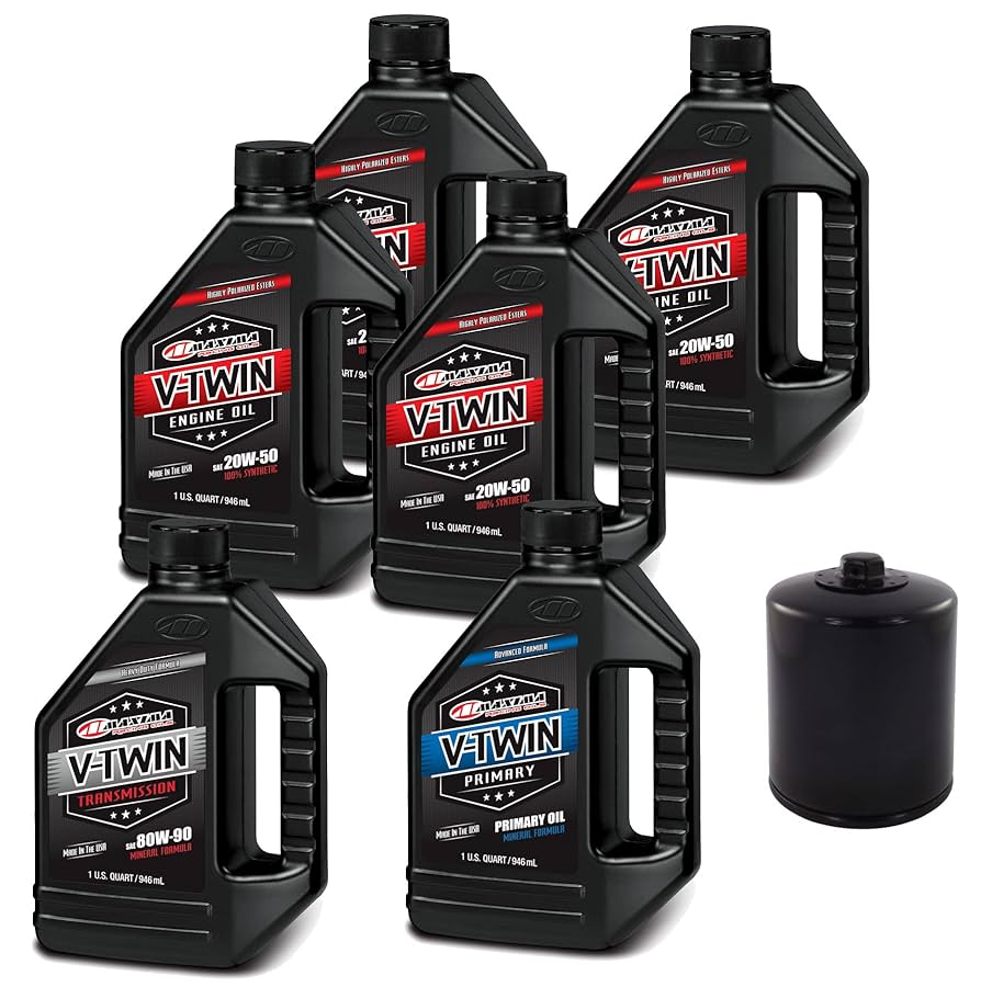 Amazon.com: V-Twin Oil Change Kit Synthetic w/Black Filter