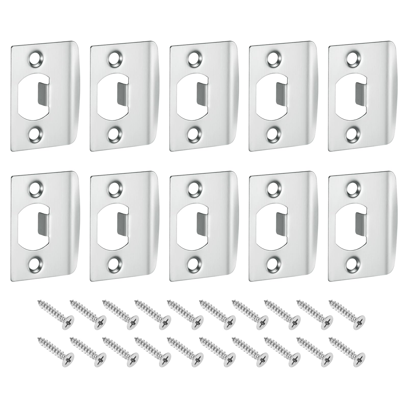 Gâche de porte de type D en acier inoxydable lot de 10 uxcell