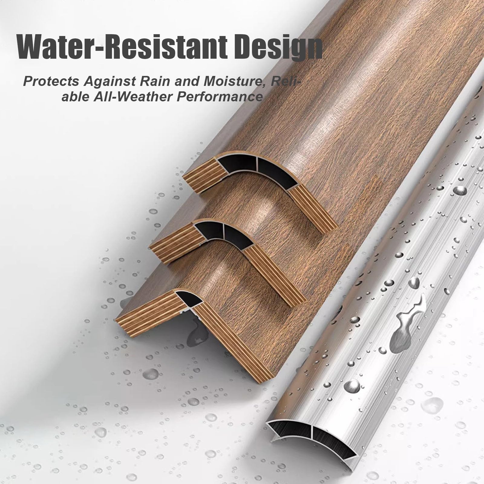 Profilo angolare curvo in alluminio resistente, Struttura di riempimento a quarto di cerchio per pannelli curvi da 18 mm per armadi e mobili.(R 100mm(3-15/16"),L 190cm/74.8in)