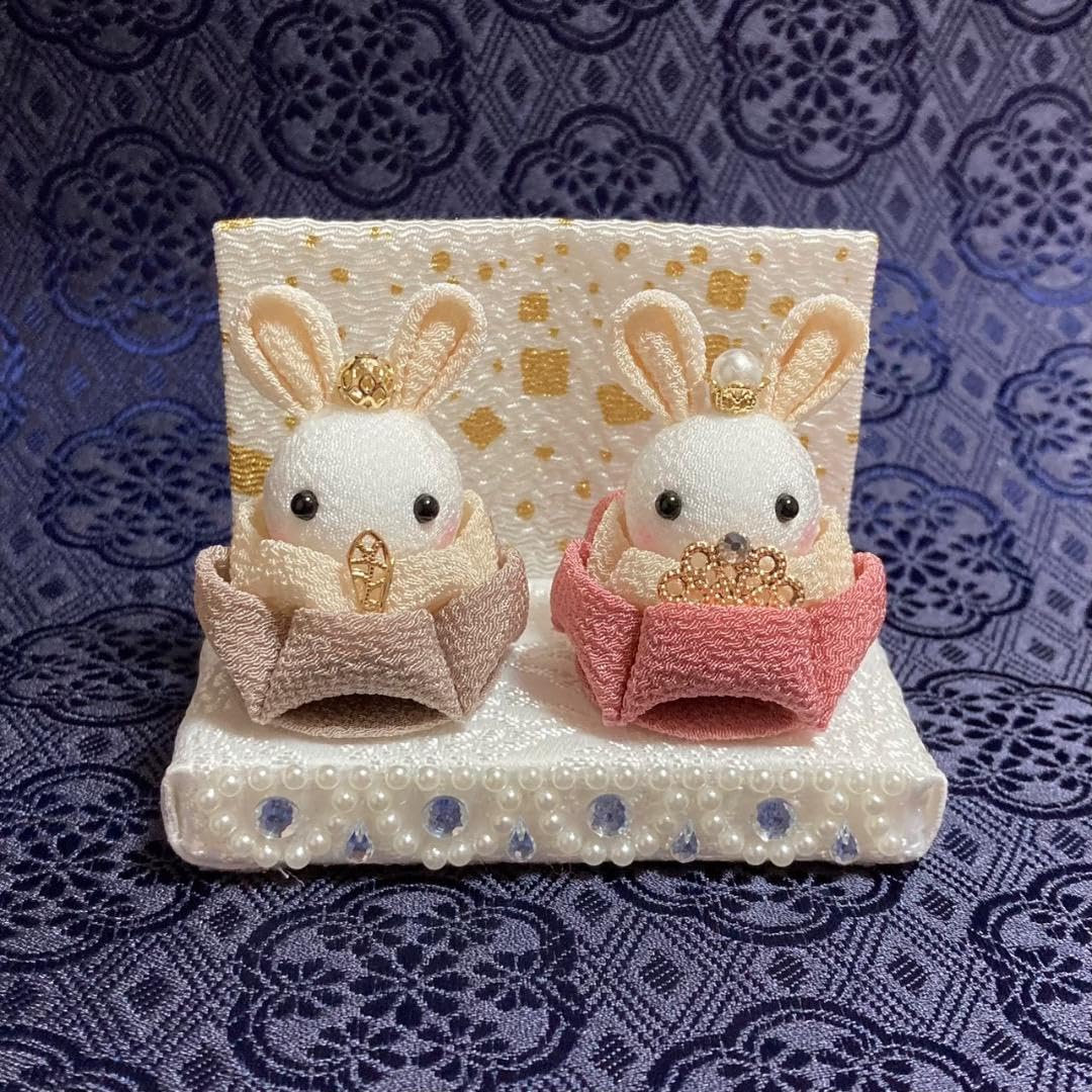 ひな祭りトイプードル 編みぐるみ♡トイプードル♡ひなまつり♡飾り