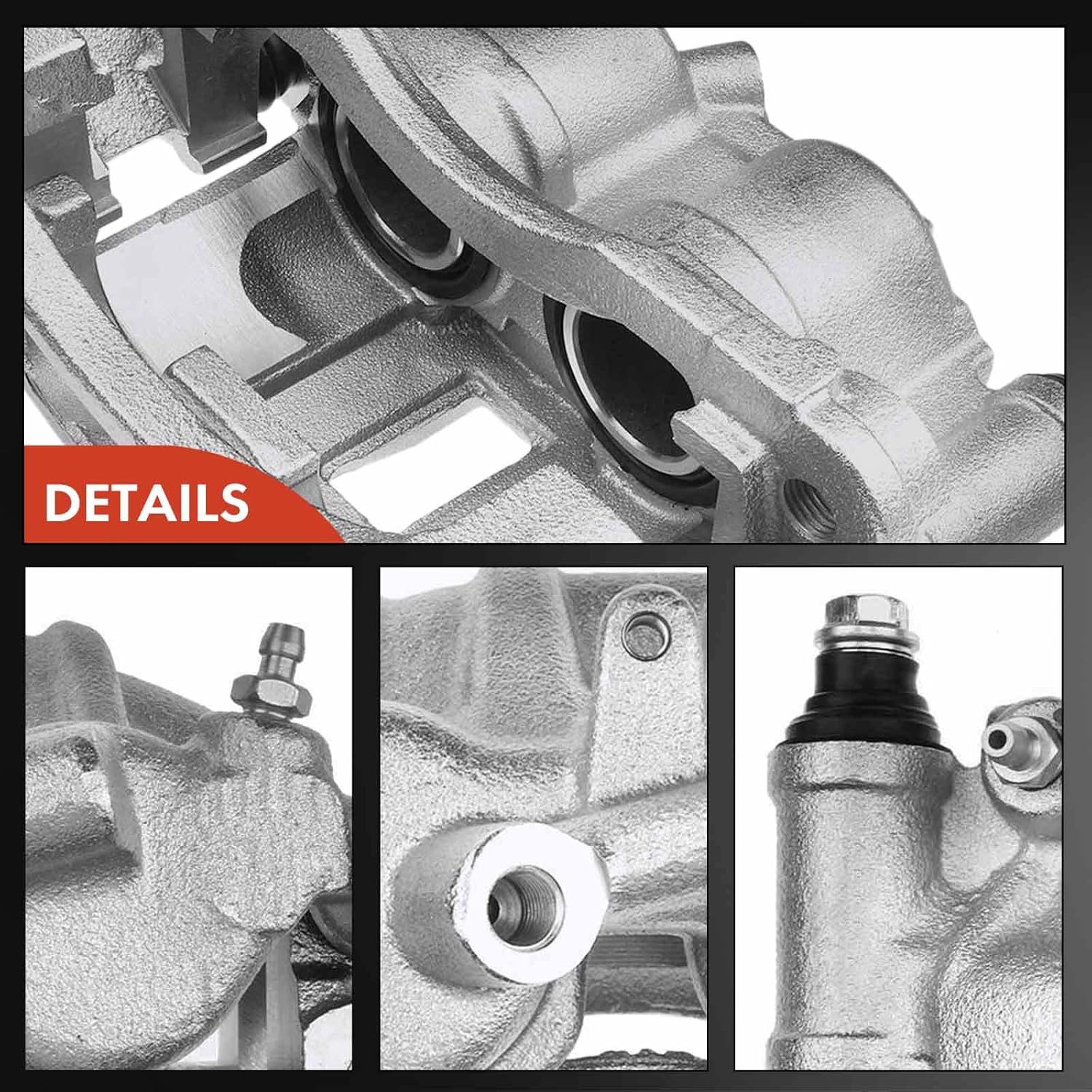 A-Premium Disc Brake Caliper Assembly with Bracket Compatible with Select Dodge and Freightliner Models - Sprinter 3500 2004 2005 2006 - Rear Left Driver Side